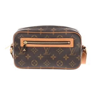 Louis Vuitton Monogram Pochette Cité Brown Handbag